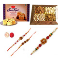 3 Enchanting Rakhi Set With Dry Fruits and Soan Pa...