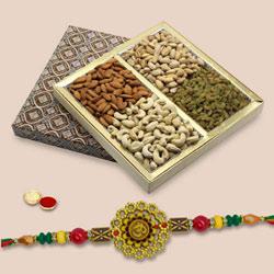 Holy Om Rakhi With Mix Dry Fruits...
