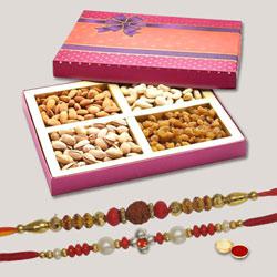 Divine Pavitra 2 Rakhi Set With Dry Fruits...