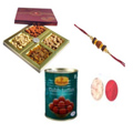 Pretty Rudraks Rakhi, Dry Fruits, Gulam Jamun With...