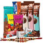 Nod-to-Indulgence LuvIt Confection Kit with Rakhi ...