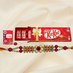 Kitkat Chocolate Box (6 bar) with Rakhi...