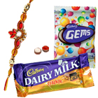 Amazing Rakhi with Lip-Smacking Cadburys Chocolate...