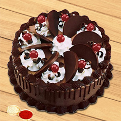Cheering Choice Chocolate Cake with free Roli Tila...