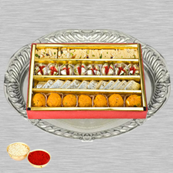 Haldirams Assorted Sweets N Thali with Roli Tilak ...