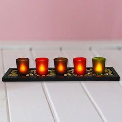 Visually Stimulating Christmas Candles with Festiv...