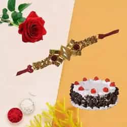 Time to rejoice with black forest cake, Rose,and F...