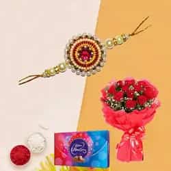 Celebrating with roses and Cadbury...