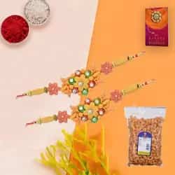 Masala Cashews with Free 2 Rakhis and Roli Tilak C...