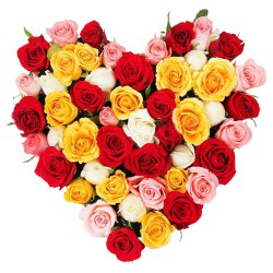 Gorgeous Hearty Assortment of 30 Mixed Roses...