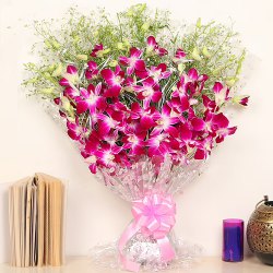 Joyful Paradise Orchid Stems Arrangement...