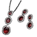 Ornate Pendant with Earrings from Avon...