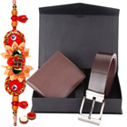 Attractive Combo of Wallet and Belt with Free Rakh...