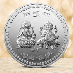Pure Lakshmi Ganesh Silver Coin...
