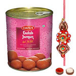 Angelic Rakhi with Bikaji Gulab Jamun...