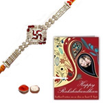 Graceful 1 Swastic Design Rakhi...