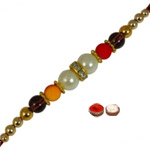 Rocking One Rakhi Designed with Big and Small Bead...