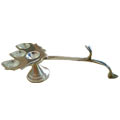 Auspicious Silver Plated Puja Diya...