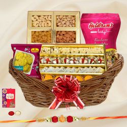 Delightful Basket of Rakhi Treat...