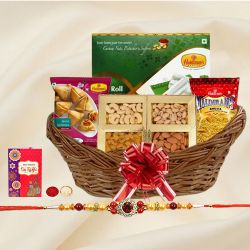 Smashing Rakhi Treat Basket of Love and Happiness...