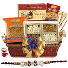 Yummy Rakhi Sweet and Salty Basket...