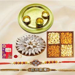 Special Gold Plated Thali Hamper1...