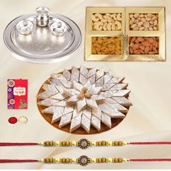 Special Gold Thali with <font color=#FF0000>Haldir...
