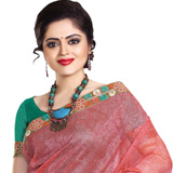 Fineness’s Furor Pink Supernett Saree...