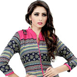 Ruched Cotton Printed Kurti...