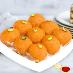 Motichur Ladoo from Haldiram with free Roli Tilak...