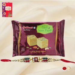 Soan Papdi from <font color=#FF0000>Haldiram</font...