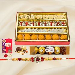 Ferroro Rocher with a free Rakhi, Roli tilak and C...