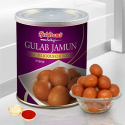 Gulab Jamun from Haldiram with free Roli Tilak and...