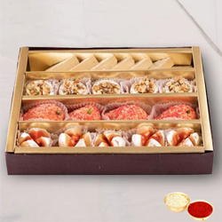 Assorted Sweets with free Roli Tilak and Chawal....