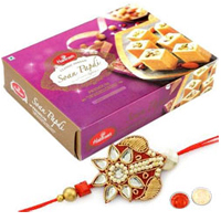 Rakhi with Soan Papdi...