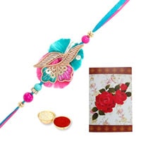 Fancy Rakhi with Rakhi Card for this Raksha Bandha...