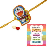 Amazing Doraemon Kid Rakhi N Rakhi Card...