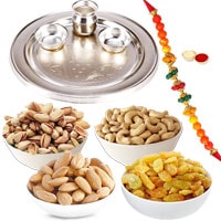 Traditional Rakhi Puja Thali Set...