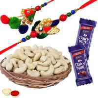 Cashew Celebration Bhaiya Bhabhi Rakhi Gift Combo...