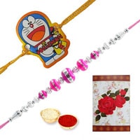 Dainty Doraemon and Bahubali Rakhi Pair...