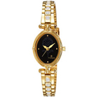 Black dial golden ladies watch from Titan...