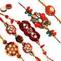 Trendsetting Wrist Band of Regular Rakhi Set...
