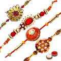 Designer Rakhi Set 4 Pcs...