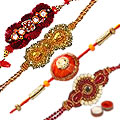 Designer Rakhi Set 4 Pcs...