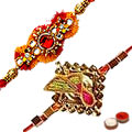 Premium Kundan Zardozi Rakhi...