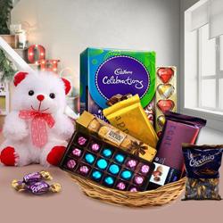 Array of Chocolate with Teddy Bear...