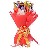 Exquisite Collection of Cadbury Dairy Milk with 5 Star Chocolates arranged beautifully in a Bouquet Exquisite Collection of Cadbury Dairy Milk with 5 Star Chocolates arranged beautifully in a Bouquet