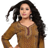 Extravagant Coloured Crepe Silk Printed Kurti (Yellow) Extravagant Coloured Crepe Silk Printed Kurti (Yellow)