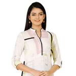 Ivory Frosted Kurti by W Lifestyle Ivory Frosted Kurti by W Lifestyle