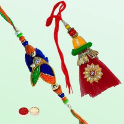 Lovely Rakhi for Bhaiya Bhabhi Rakhi with Happiness Lovely Rakhi for Bhaiya Bhabhi Rakhi with Happiness